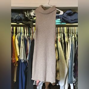 Small cowl neck sweater dress